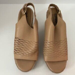 Softwalk Women's Leather Wedge Sandals 8N